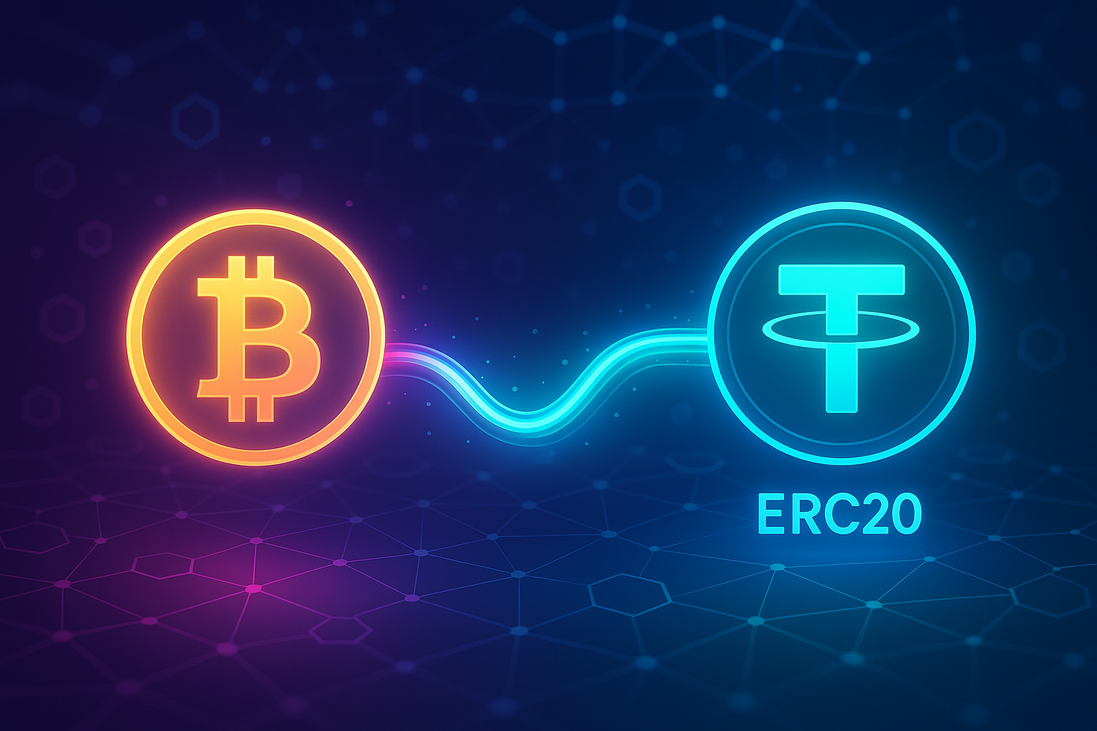 обмен btc на Tether erc20 